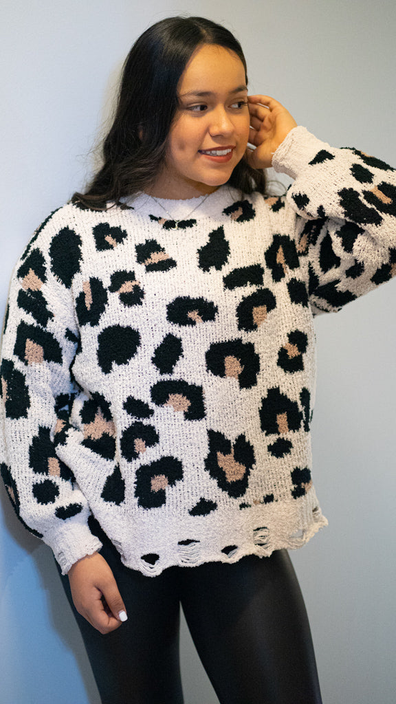 Cutie Leopard Sweater